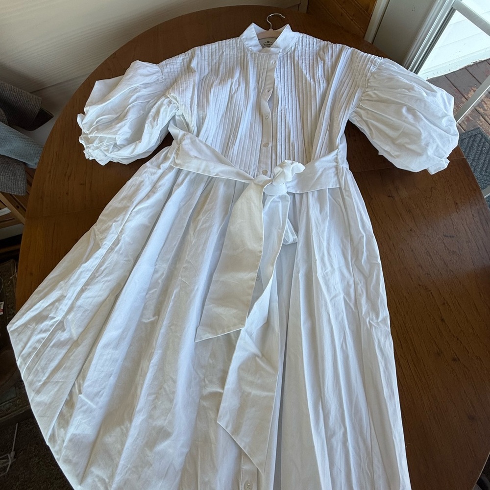 Marielle Almelo Dress Womens Phoebe Maxi White Cottagecore Boho Chic